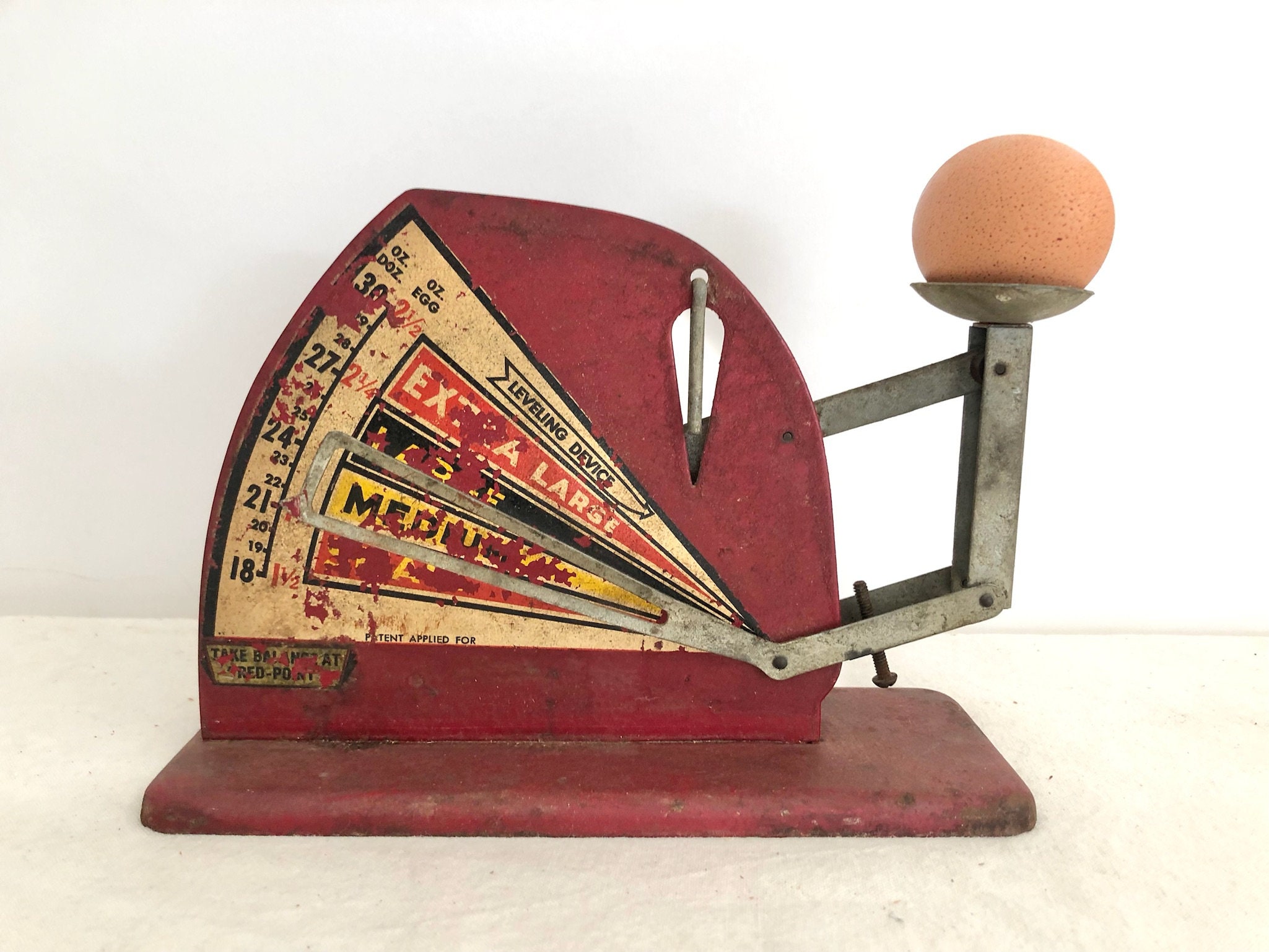Vintage Balance Egg Scale, Farmhouse Decor