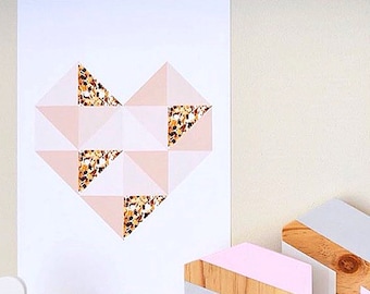 Heart of Triangles - Printable