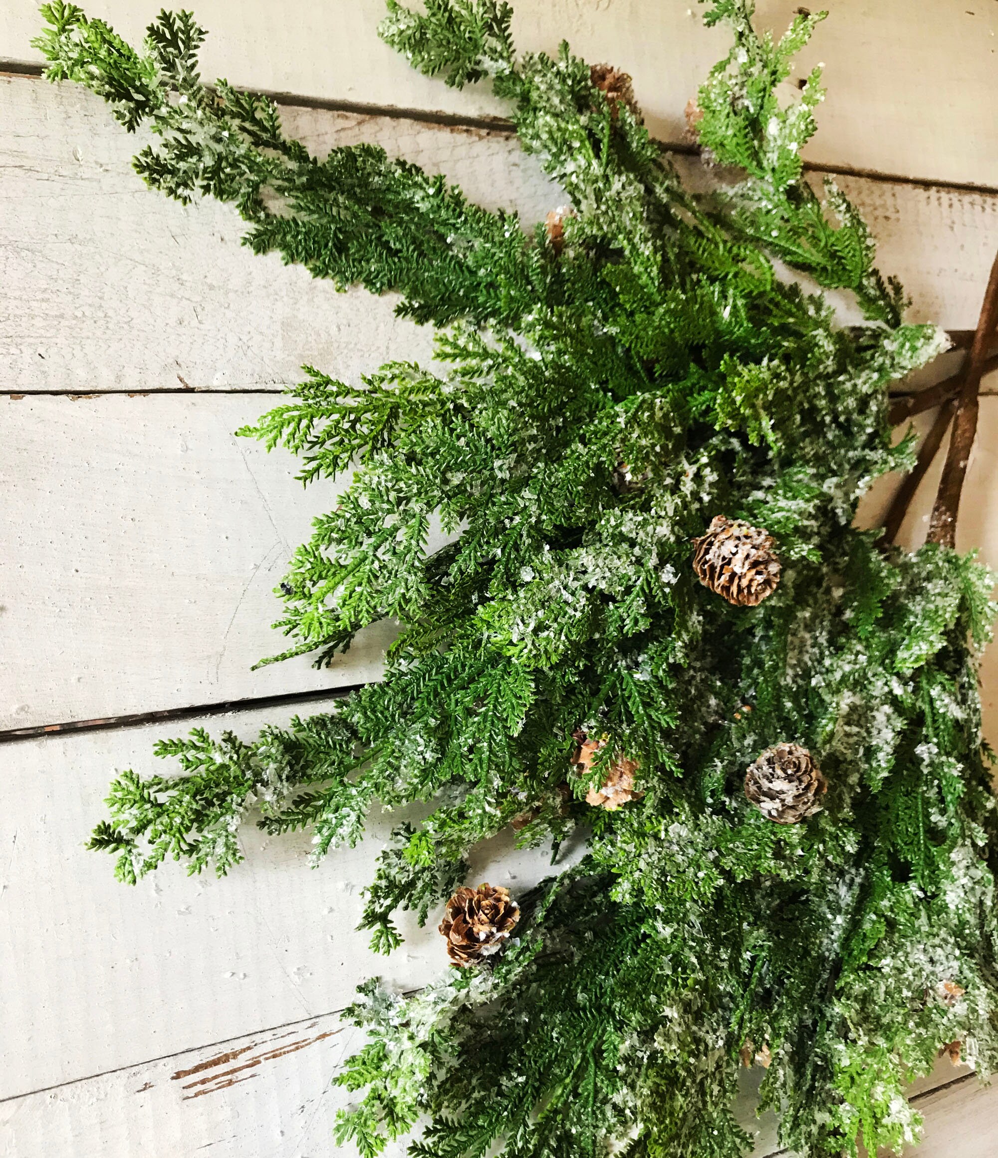 Artificial Christmas Pine GreeneryStems For Mason Jar Etsy