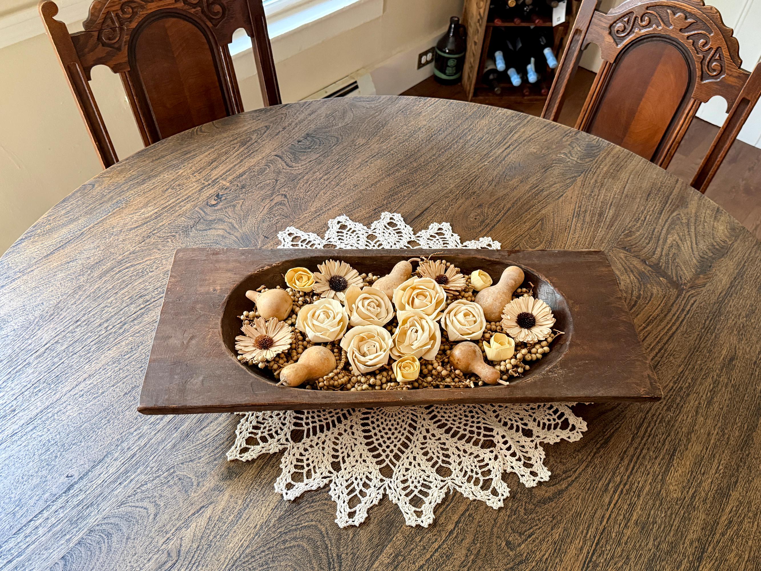 AKTOUR Decorazioni per tavolo da pranzo centrotavola per tavolo in legno, artefatto in legno, decorazione per la casa da tavolo vassoio in legno (caffè, taglia unica