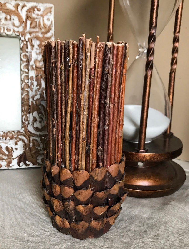 Handmade Twig Vase for Flowersrustic Table Centerpiece Etsy