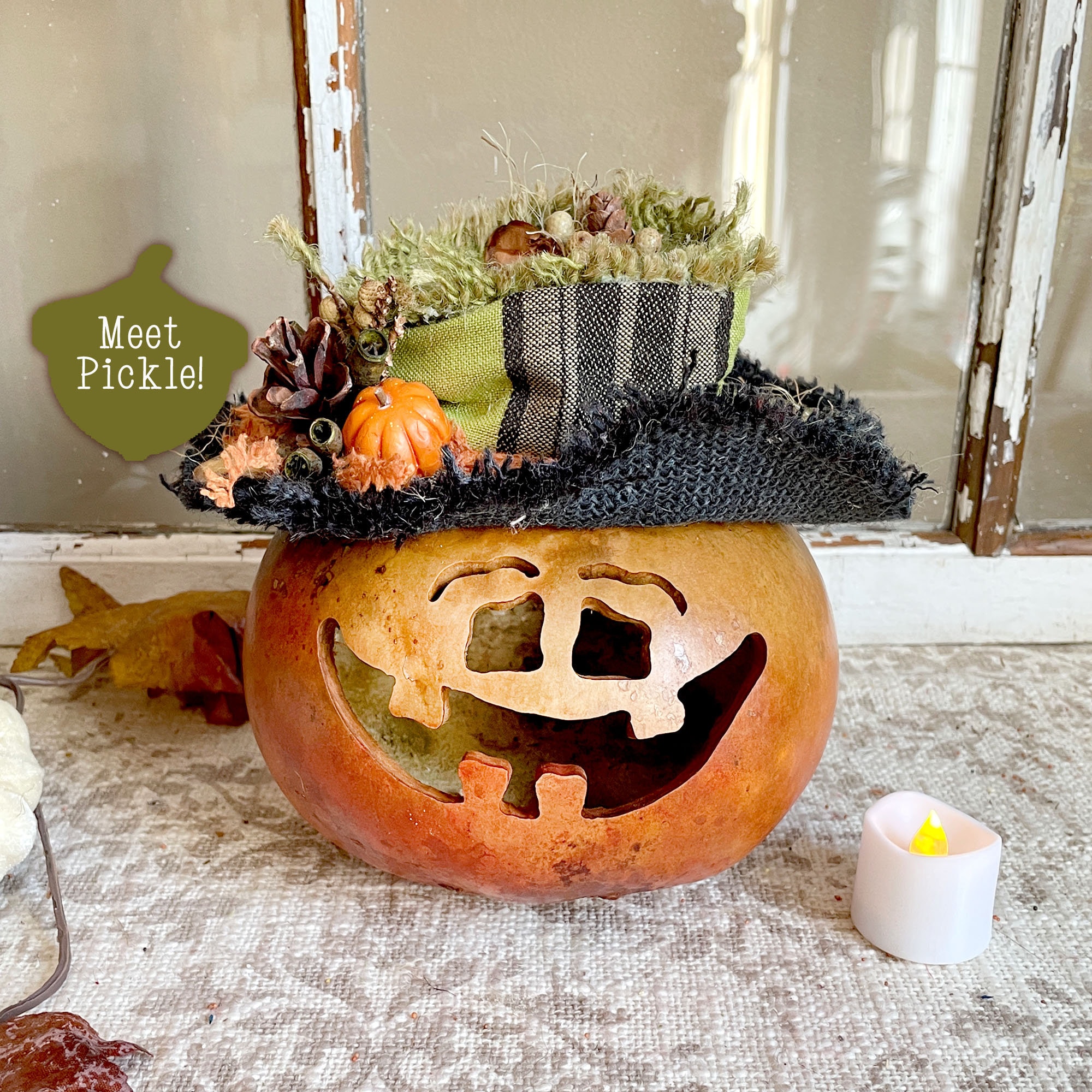 Décorations Halloween En Acrylique Transparent - Figurines 2D Fruits - Pour Table, Étagère, Intérieur/Extérieur - 10
