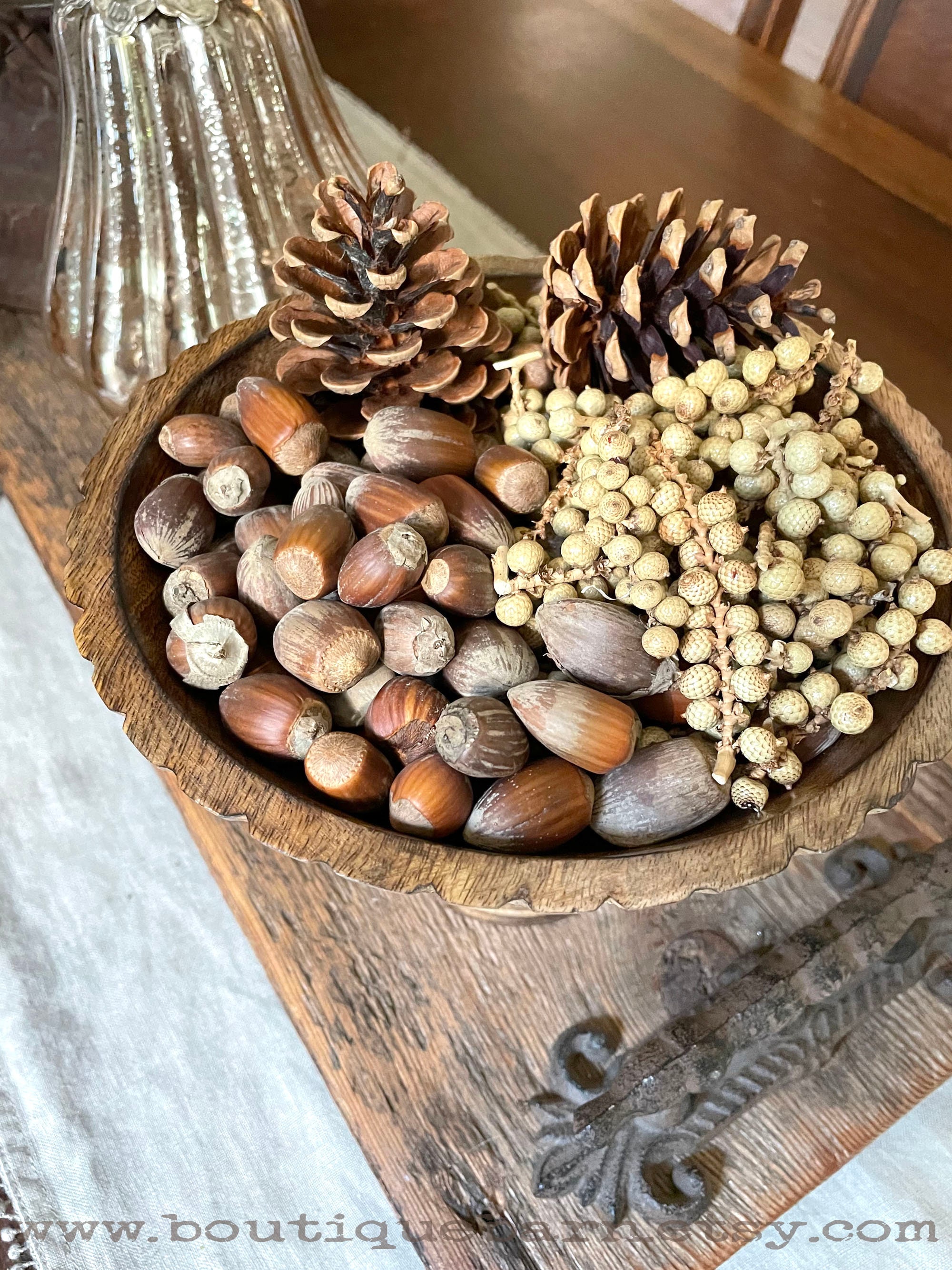 Bowl Filler Natural Dried Botanicals Dough Bowl Filler Fall Etsy