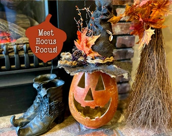 Decorazione per la casa a forma di zucca, in resina, a forma di