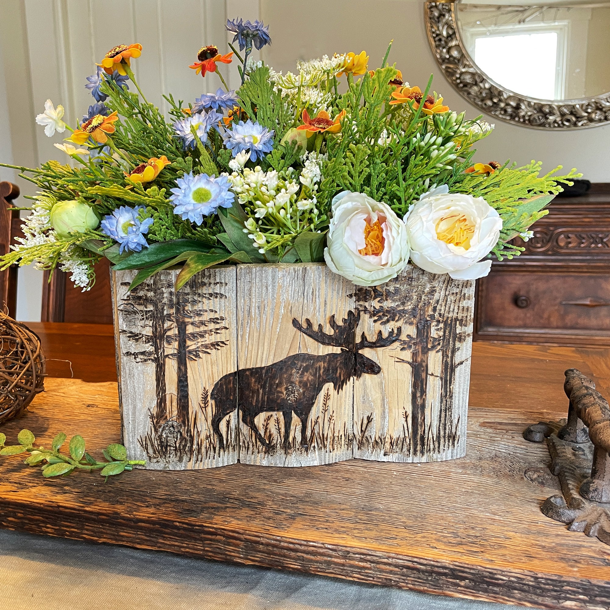 Flowerbox 3 Briques Oasis Sec Mousse De Piquage – 23x11x7,5 Cm Pour Fleurs Séchées, Soie & Artificielles Mariage & Déco