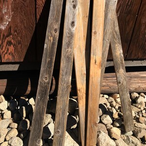 Reclaimed wood fencing.