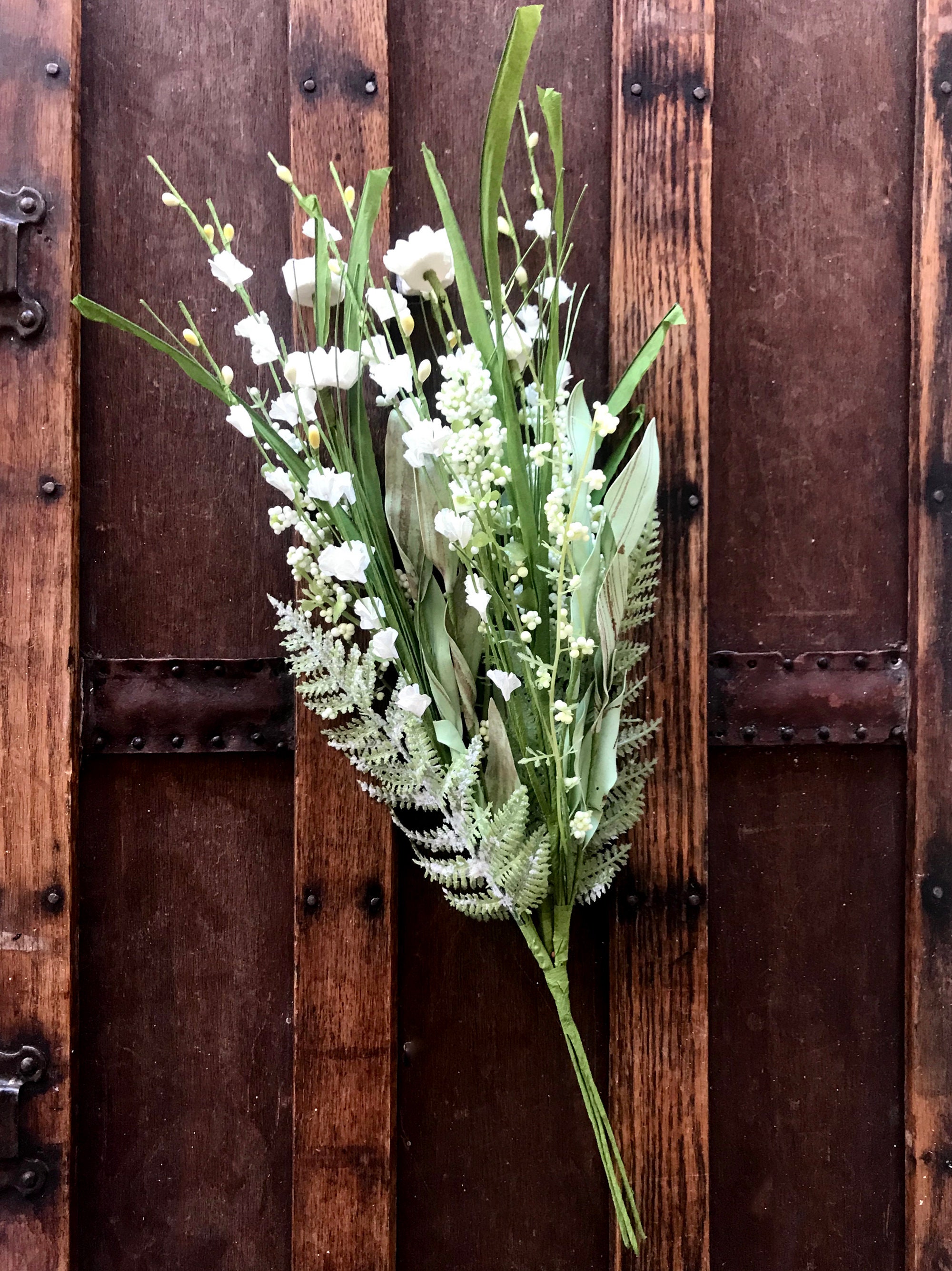 Faux Flowers for Vase Artificial Wildflower Spray Rustic Etsy