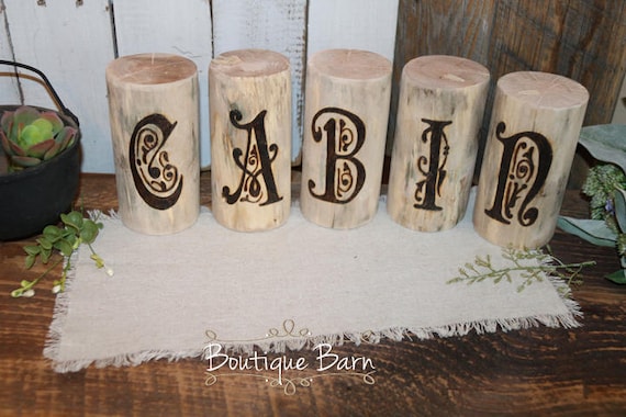 Handmade Decorative Letters For Table, Cabin Letters On Wood, Mountain Home Decor, Fireplace Mantle Decor