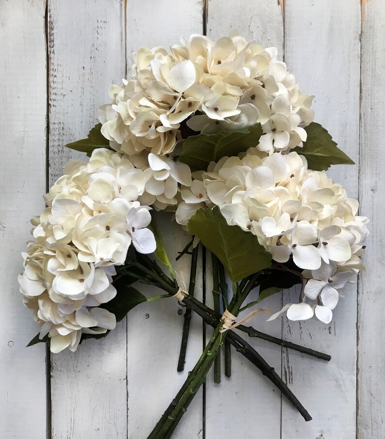 Artificial Hydrangea Stems Table Centerpiece Flowers For Etsy
