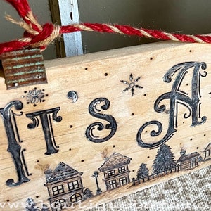 Handmade Rustic Christmas Sign, It's A Wonderful Life, Reclaimed Wood ...
