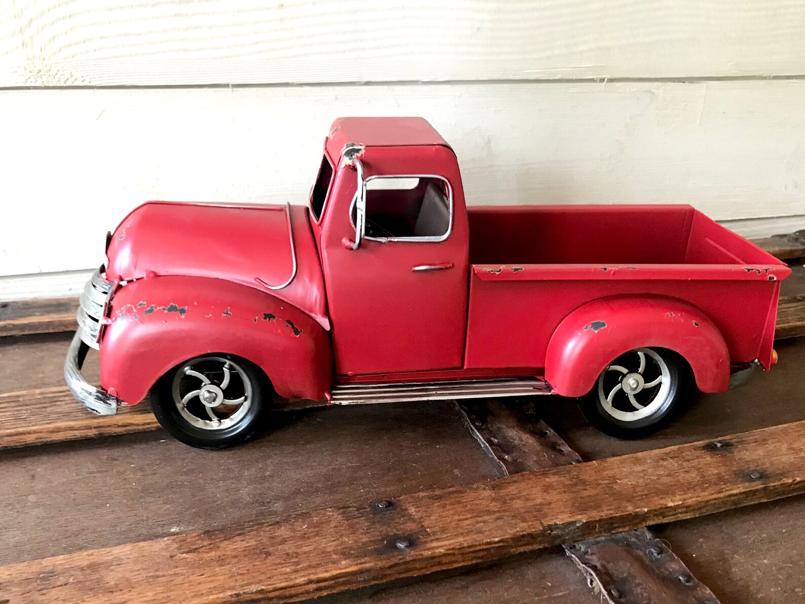 Red Truck Flower Arrangement Antique Truck Rustic - Etsy