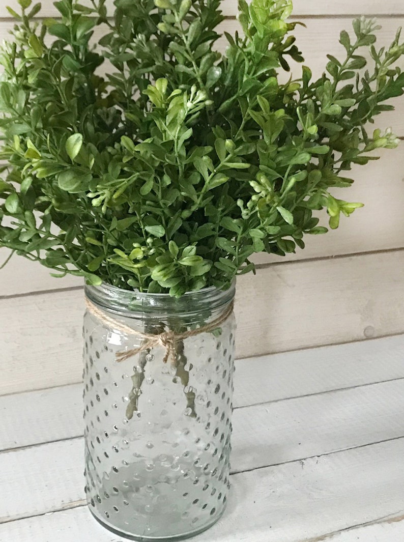 faux Greenery For Vase, Artificial Boxwood, Greenery Stems, Vase Filler, Table Centerpiece image 10