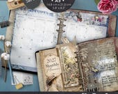 A5 Vintage Monthly Planner Pages 2027 Printable PDF A5 Vintage Monthly Printable Planner Pages 2027