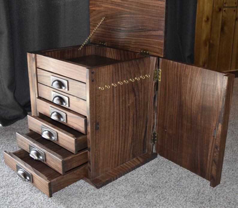 Dressertop Craftsman Jewelry Armoire Etsy