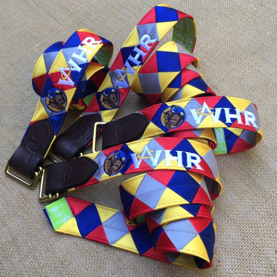 CUSTOM RIBBON BELT Satin Double Square Loop Closure Skinny Etsy