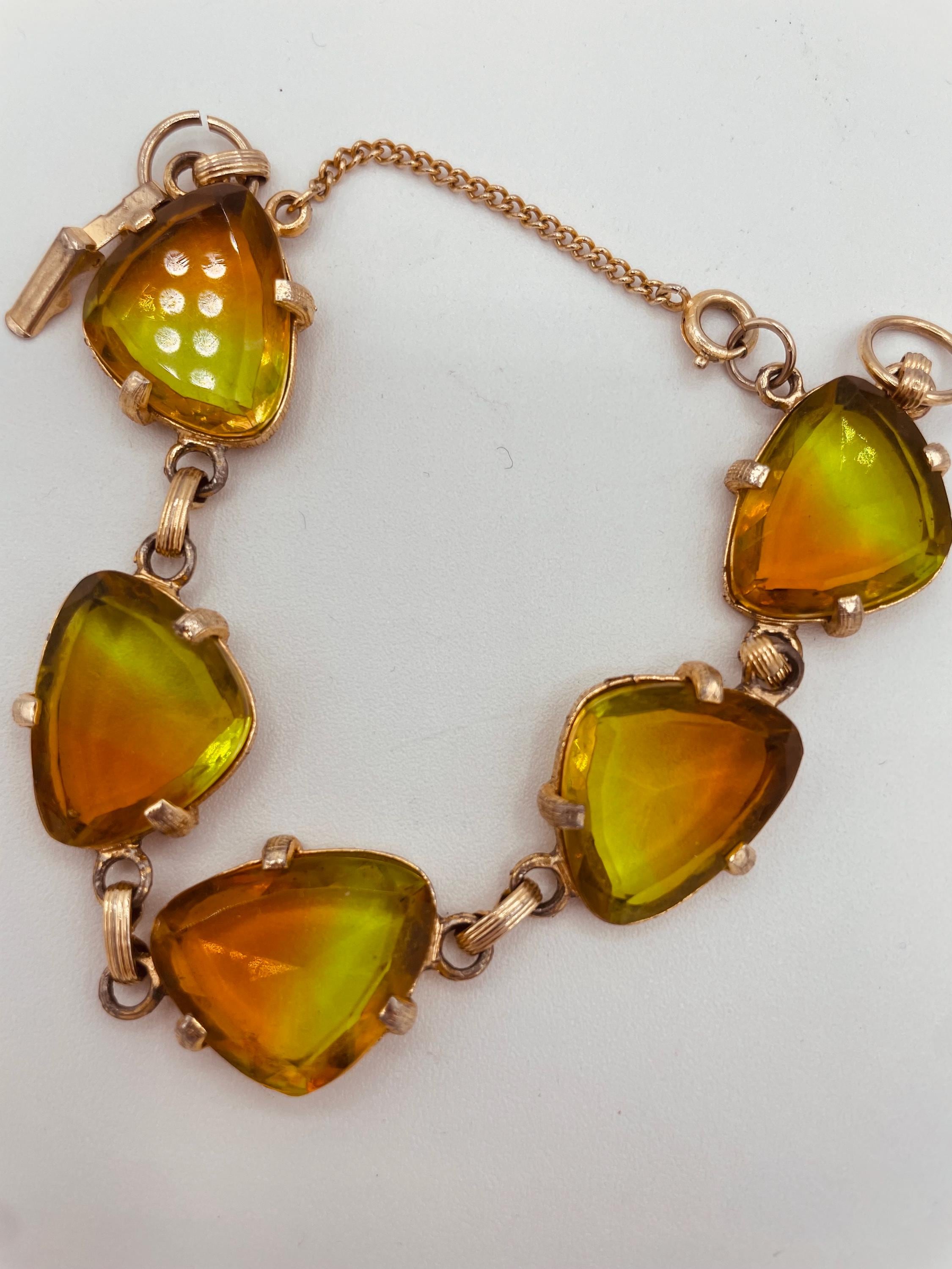 Vintage Judy Lee GIGI Collection Multi-colored Rhinestone