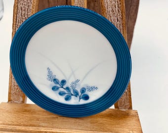 Vintage Japanese Arita Flower Kiln Porcelain Small Bowl or Plate