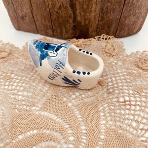 Vintage Delft Porcelain Dutch Shoe or Clog Figurine