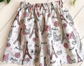 Girls Skirt / SIZE 4...Ooh La La...Paris Sparkle Eiffel Tower