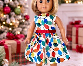 Ropa para muñecas hecha a medida para muñecas de 18 pulgadas / Luces navideñas