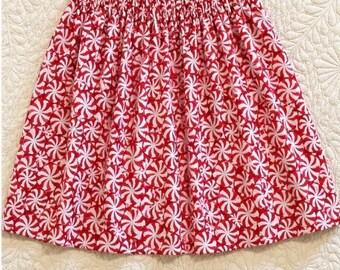 Girls Skirt / SIZE 5...Christmas Peppermint