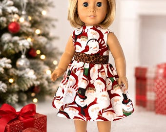 Doll Clothes made to fit 18" Dolls / Christmas Santas and Snowmen