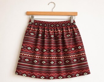 Girls Skirt / Aztec Southwest Print / Size 5
