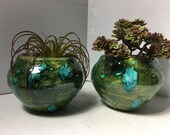 SETS of TWO, Horse Hair Pottery, Ceramic Clay Bowls, Southwestern, Bowl for ear rings, rings, bracelets, kitchen, bathroom, planters