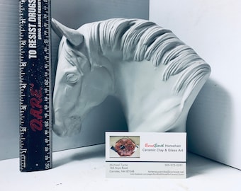 White Bisque Horse Models for Memorial Hair-looms, Custom orders, horsehair pottery,