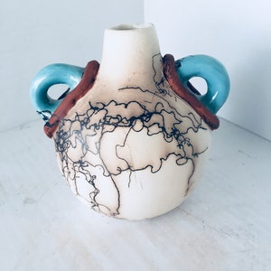 Free Shipping Pick one of these small wall hanging water jugs, horsehair pottery, southwestern, native american, White