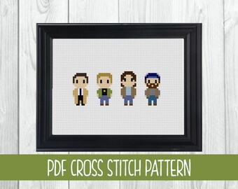 Supernatural Minis Cross Stitch Pattern