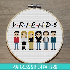 Friends Cross Stitch Pattern