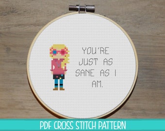 Luna Lovegood Cross Stitch Pattern