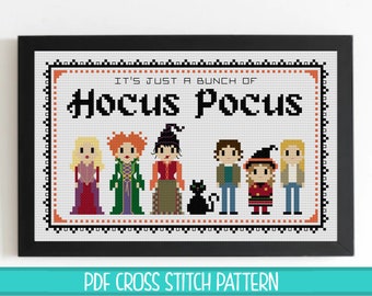 Just A Bunch of Hocus Pocus Cross Stitch Pattern