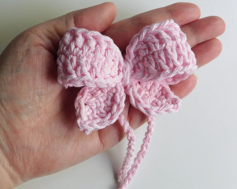 Crochet Bow Headphone Accessory, Cute Headphone Charm, Bow Bag Charm, Cute Gift For Her, Cute Car Decor Gift, Hair accessory bild 9