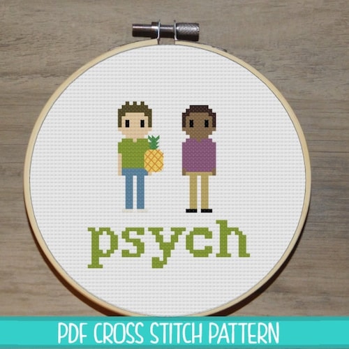 Psych Shawn and Gus Cross Stitch Pattern Etsy