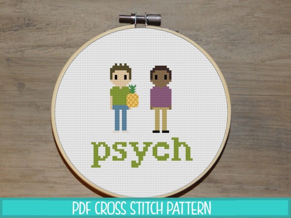 Psych Shawn and Gus Cross Stitch Pattern Etsy