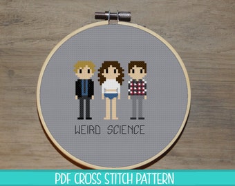 Weird Science Cross Stitch Pattern