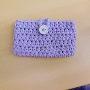 Crochet Card Wallet Pouch, Crochet Card Holder, Card Purse, Gift Card Holder