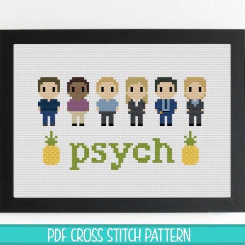 Psych Shawn and Gus Cross Stitch Pattern Etsy