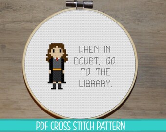 Hermione Granger Quote Cross Stitch Pattern