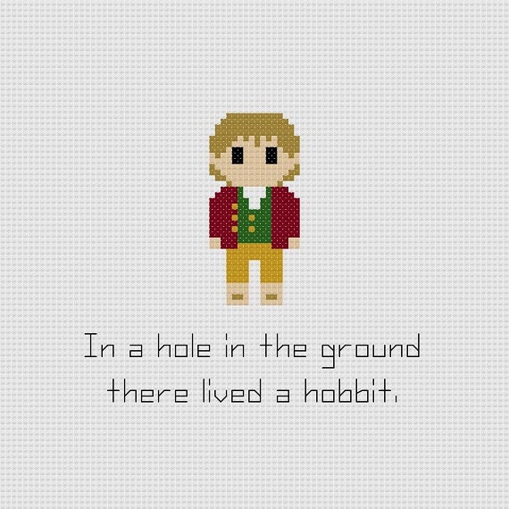 The Hobbit Bilbo Baggins Quote Cross Stitch Pattern Etsy