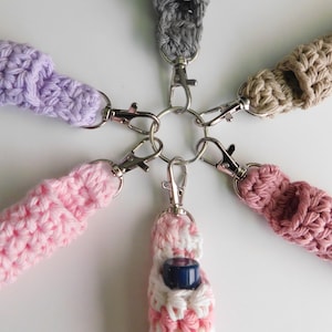Crochet Lip Balm Holder Keychain | Chapstick Holder