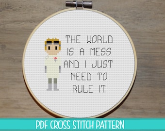 Dr. Horrible Various Quotes Cross Stitch Pattern - 3 variations included