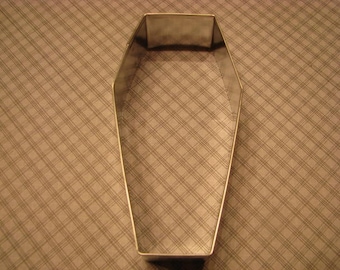 Coffin Halloween 4" Metal Cookie Cutter