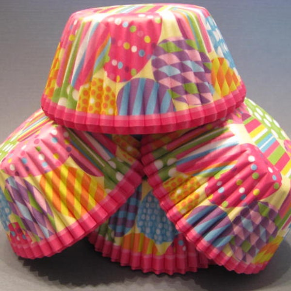 50 Premium Colorful Easter Cupcake Wrapper/ Easter Baking Cups/ Cupcake Liners