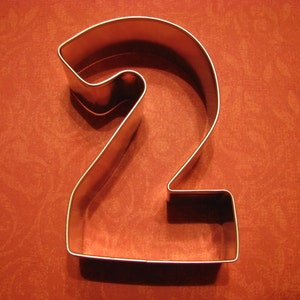 Number Two 3&quot; Metal Cookie Cutter - Number 2