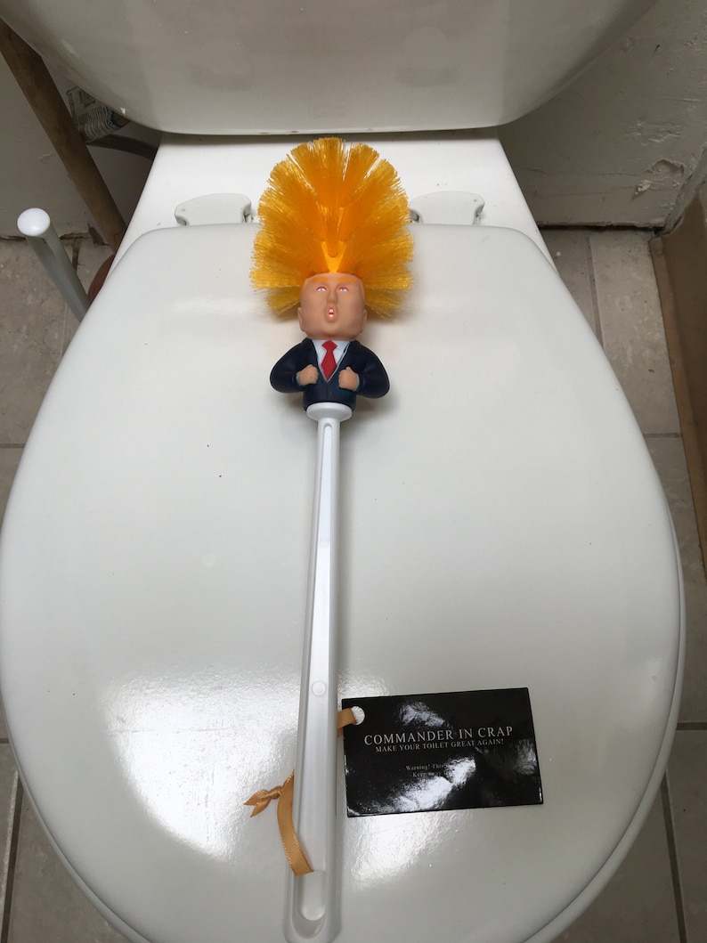 Donald Trump Toilet Brush. The Original Commander In Crap™ Make Your Toilet Great Again™ image 3