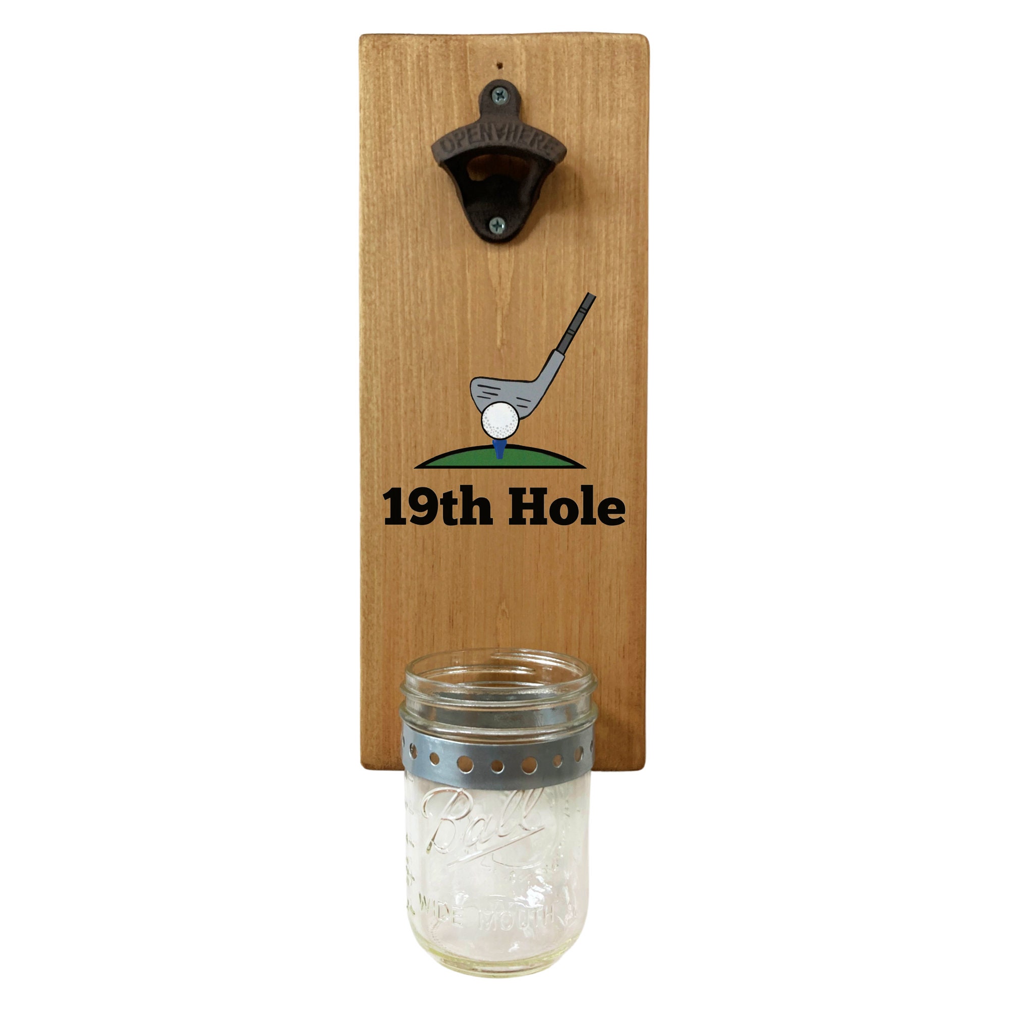 Silver Hanging Bottle Opener - C3 Custom Golf