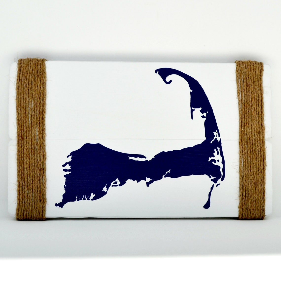 Cape Cod Sign With Decorative Rope Cape Cod Silhouette Wall Etsy